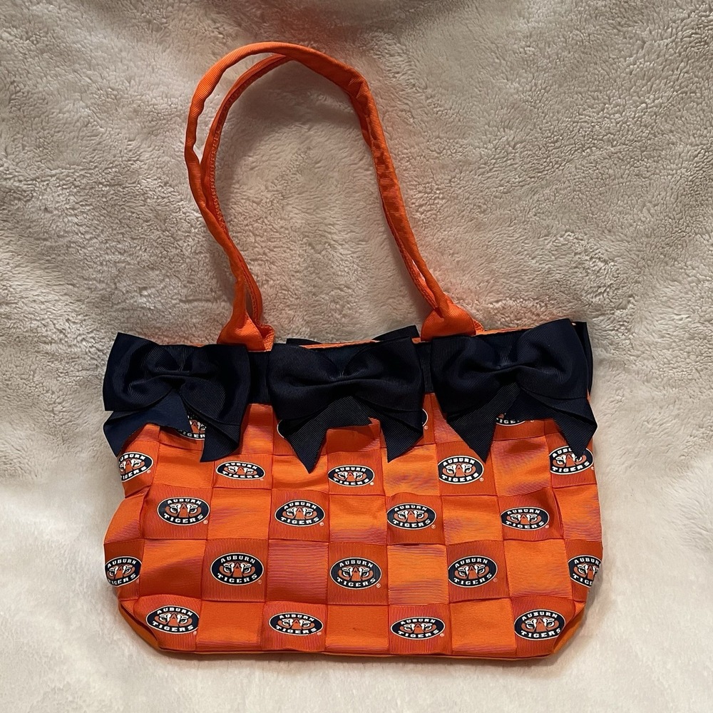 Auburn University Tigers AU Tessuta Life‎ Woven Bag Purse Excellent Condition